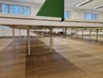 Used 4-Person Bench Office Desk 120cm Front-to-Front Compact Workstation - Image 4