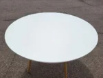 Used Eames Style Eiffel Dining / Meeting Table – 120 cm Round Modern Design - Image 5