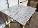 Used Marble Top Dining Table. Modern Rectangular Tabletop.