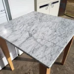 Used Marble Top Dining Table. Modern Rectangular Tabletop.