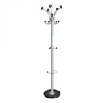 Revolving Coat Stand Freestanding 12 Hooks with Umbrella Holder