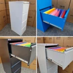 4 Drawer Filing Cabinet – Lockable Steel A4/Foolscap, Fast UK Delivery